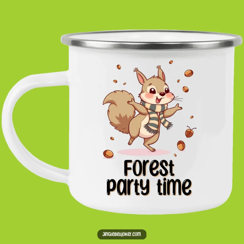 Funny Squirrel Camp Mug: Hilarious Outdoor Companion for Nutty Adventures