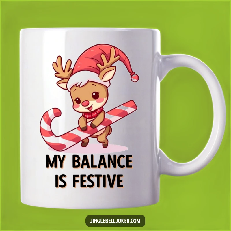 Funny Reindeer Jester Mug: Hilarious Christmas Character Gift