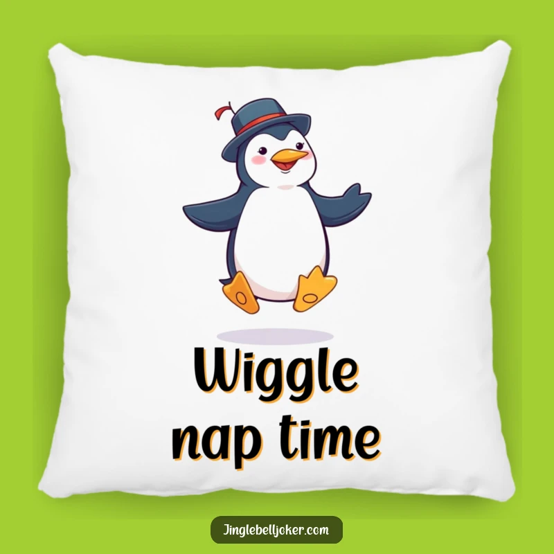 Funny Penguin Joker Pillow: Cozy Jig Dance Cushion for Comical Comfort