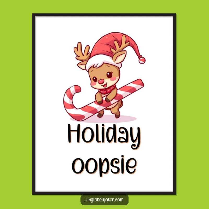 Funny Reindeer Jester Digital Art: Instantly Downloadable Holiday Laughs Gift