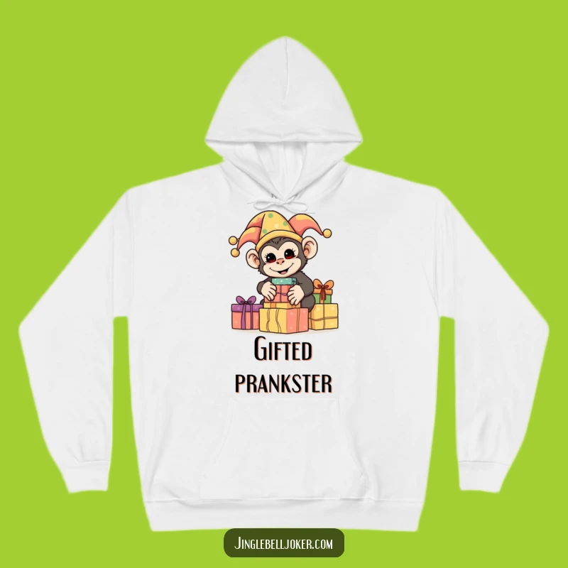 Funny Monkey Jester Hoodie: Cozy Fun Stacking Presents Gift
