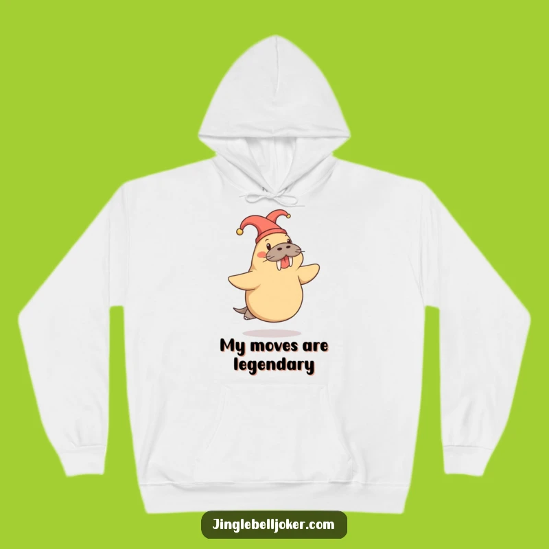 Funny Walrus Jester Hoodie: Cozy Up with Hilarious Arctic Vibes