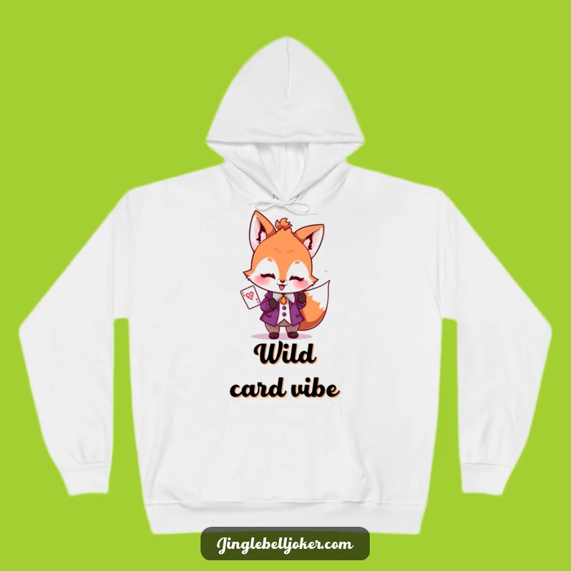 Cozy Funny Joker Fox Hoodie: Game Night Ready