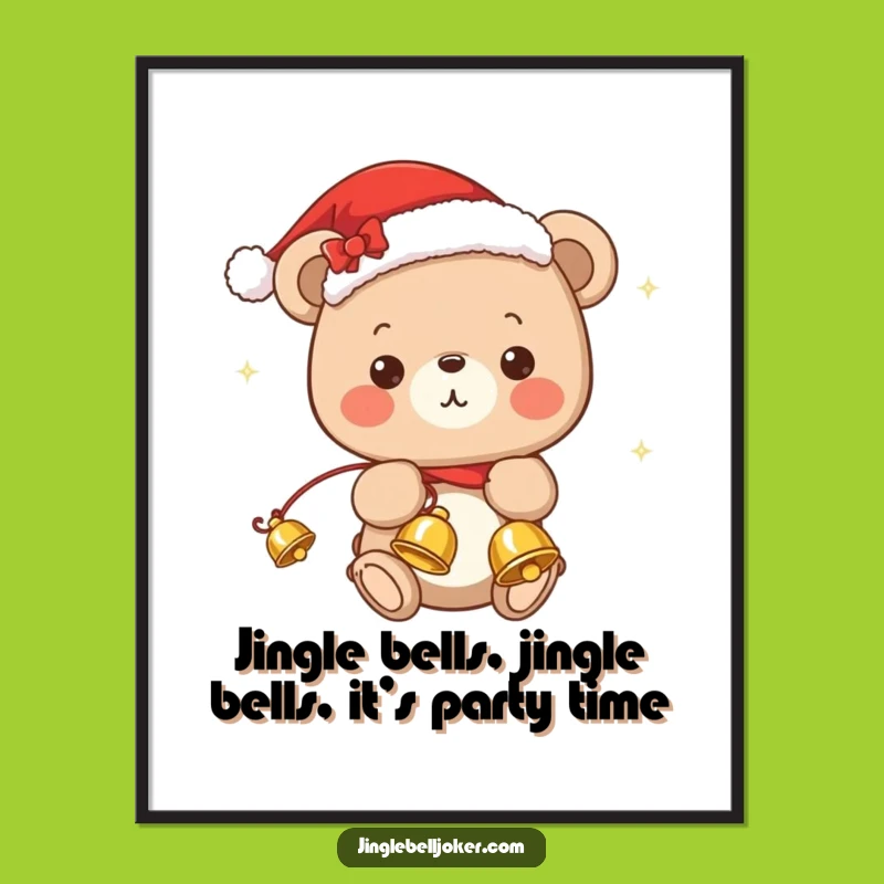 Funny Free Printable Bear Wall Art: Festive Cheer Decor, Downloadable DIY Gift