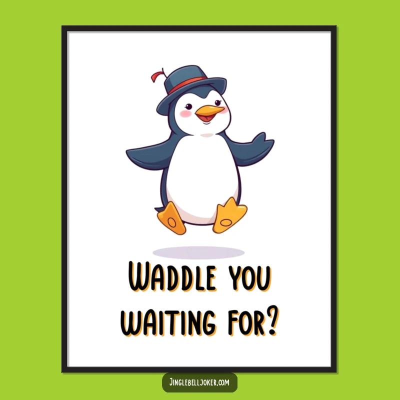 Free Printable Joker Penguin Wall Art - Whimsical Dance Downloadable Decor!