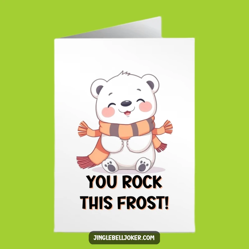 Joyful Free Printable Congrats Card: Polar Bear Hugs Festive Success