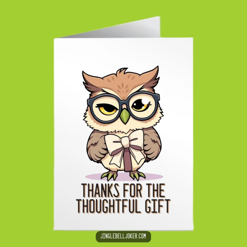 Free Printable Owl Gift Card: Funny Downloadable for Thoughtful Gratitude