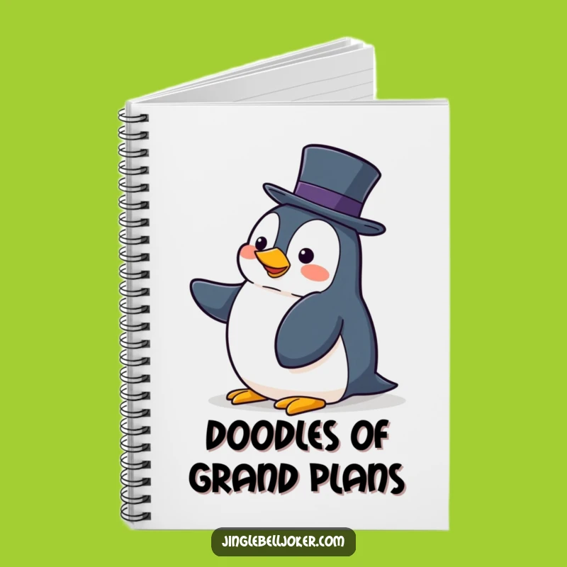 Funny Balancing Penguin Notebook: Clumsy Character Journal for Wobbly Ideas