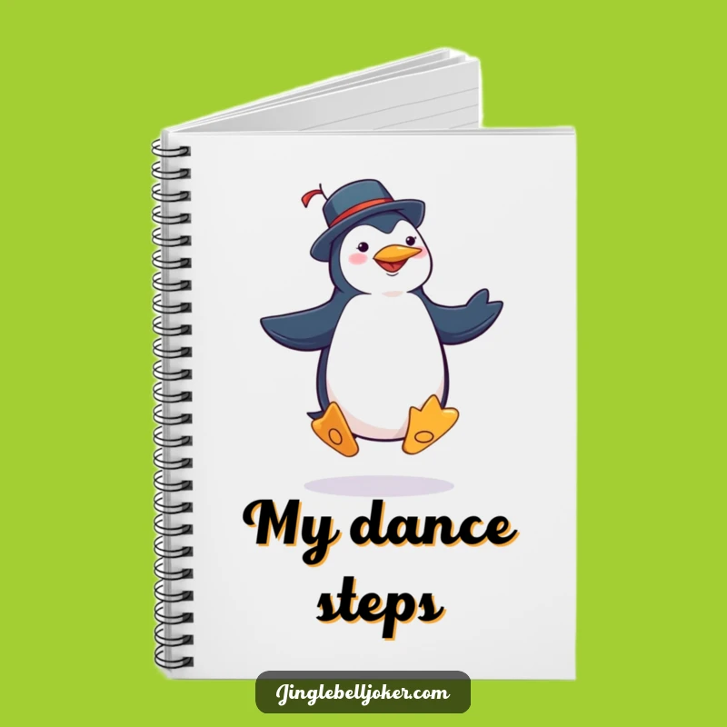 Funny Penguin Joker Notebook: Jot Down Moves with Silly Jig Design
