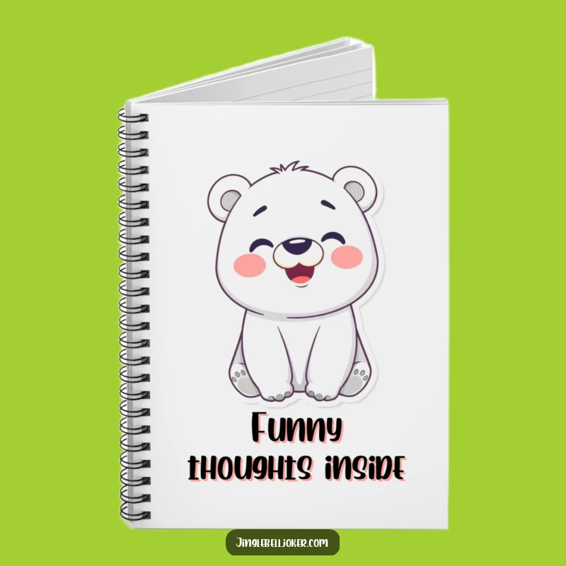Funny Polar Bear Face Notebook: Jot Down Smiles - Your Playful Funny Gift