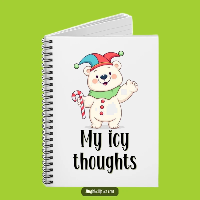 Funny Polar Bear Jester Notebook: Jot Down Ideas with Comical Flair