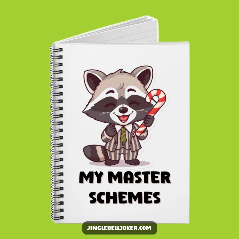 Funny Raccoon Balance Notebook: Hilarious Journal for Festive Plans