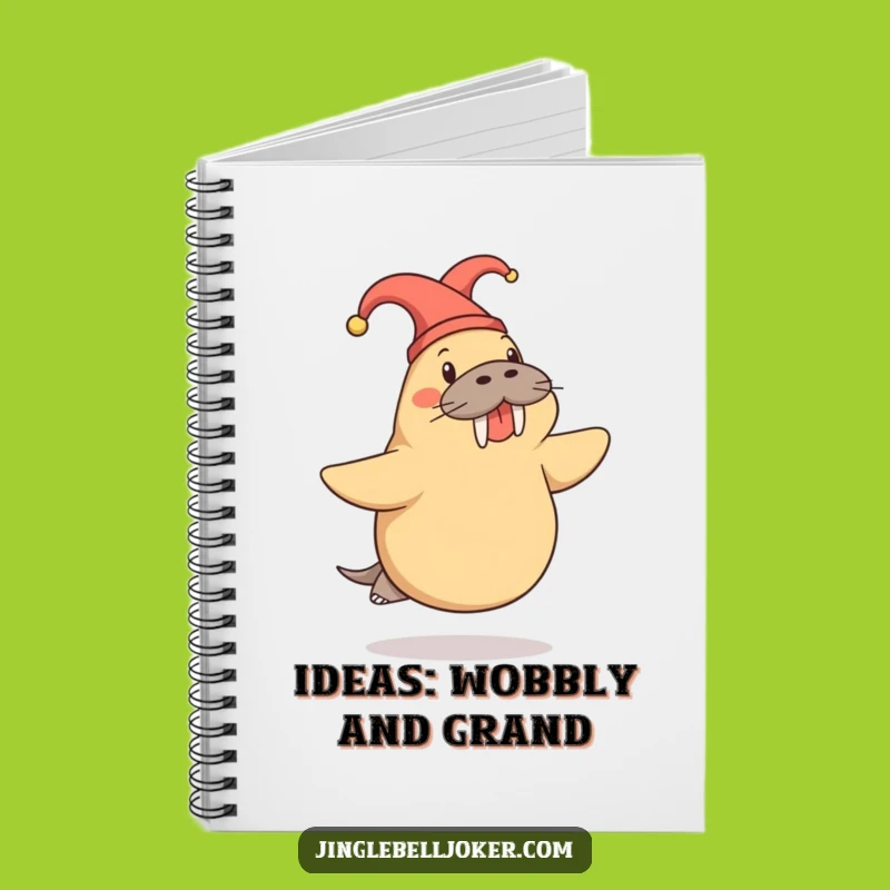 Funny Walrus Jester Notebook: Jot Down Ideas with Whimsical Flair