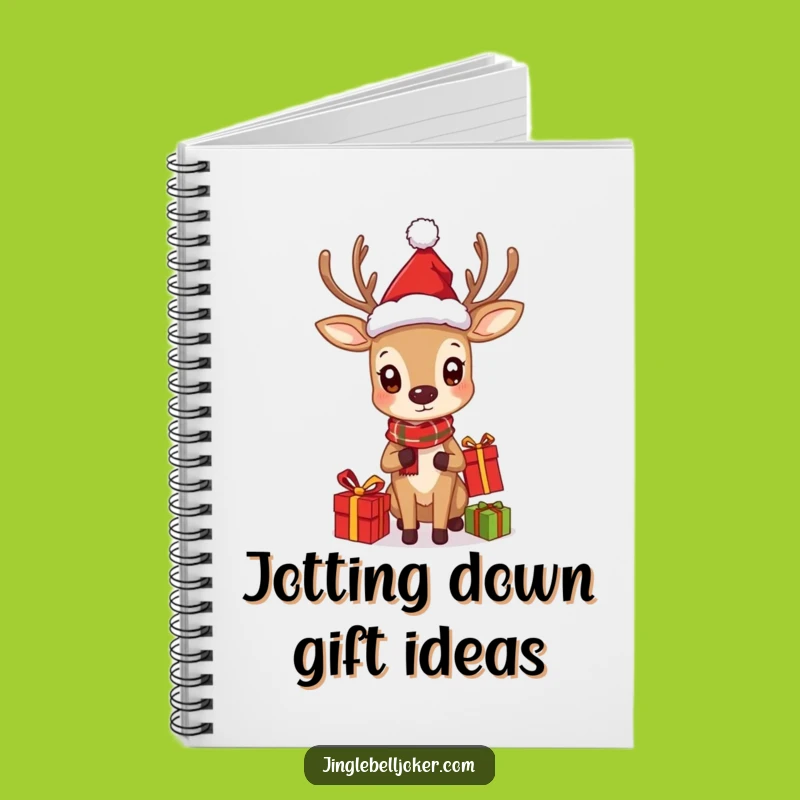 Funny Juggling Deer Notebook: Santa Character Journal for Holiday Ideas