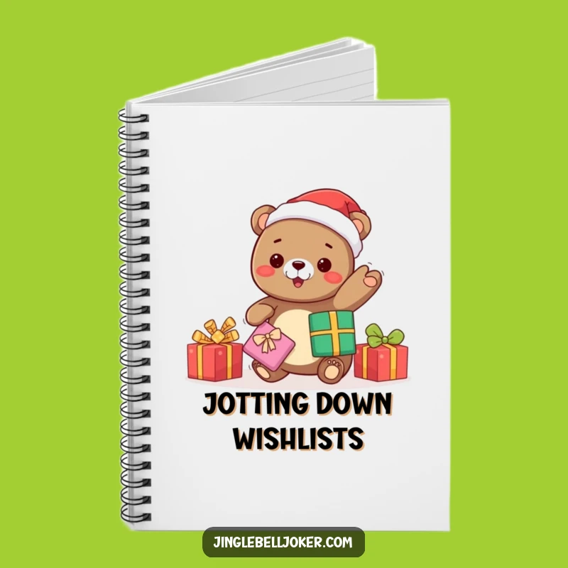 Funny Kawaii Bear Santa Notebook: Holiday Ideas - Great Funny Gift!