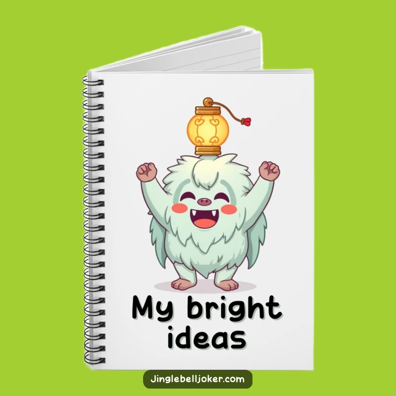 Funny Yeti Notebook: Balancing Lantern Joker, Jot Down Funny Ideas