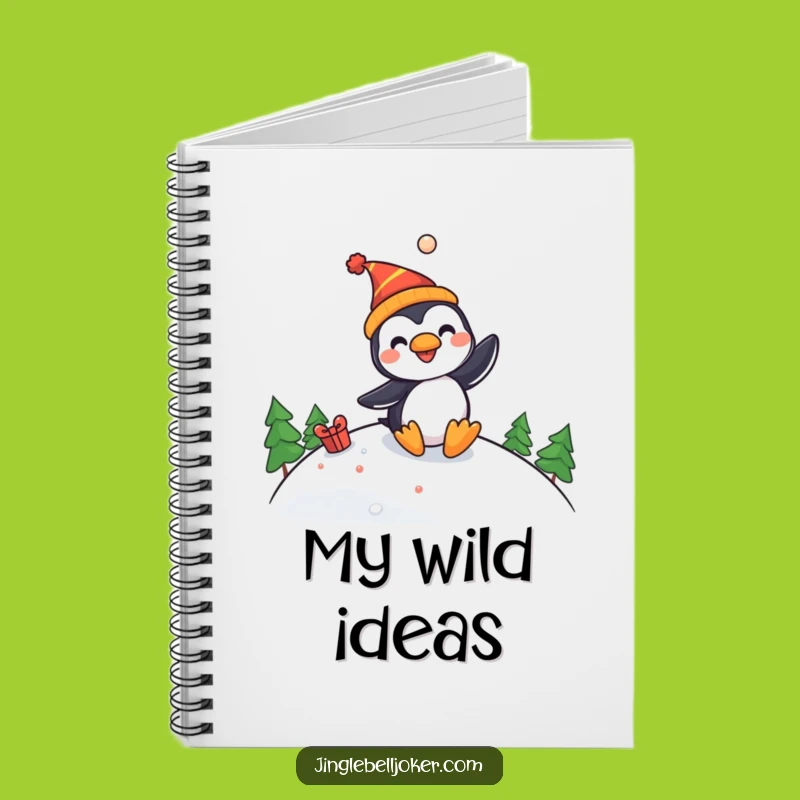 Funny Penguin Jester Notebook - Jot Down Laughs & Ideas