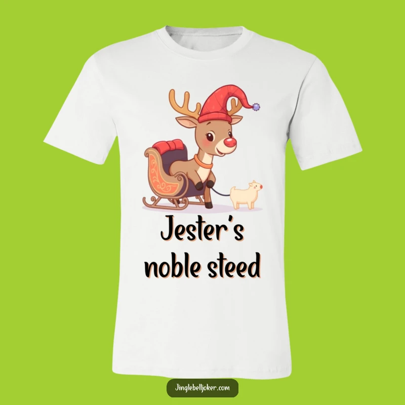 Funny Jester Reindeer T-Shirt: Hilarious Holiday Outfit for Christmas Cheer Seekers