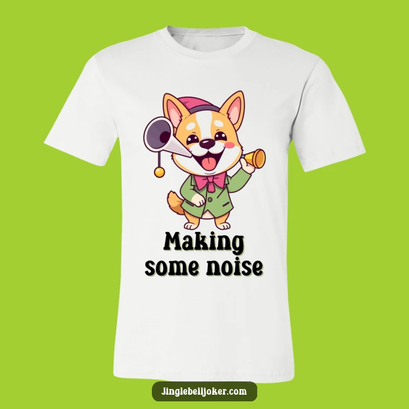 Funny Joker Dog T-Shirt: Wear Your Enthusiasm with This Happy Hound!