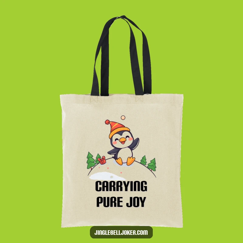 Funny Penguin Jester Tote Bag - Carry Your Laughs in Style