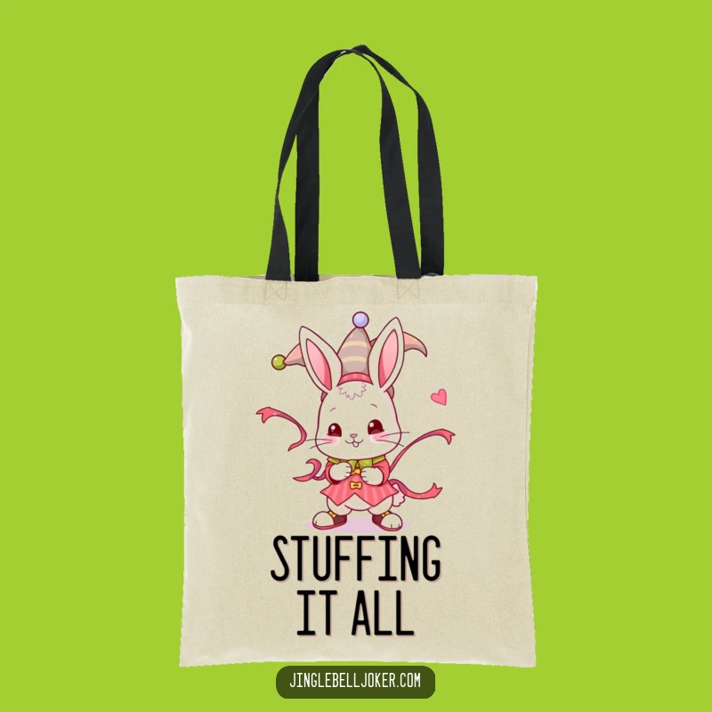 Funny Jester Bunny Tote Bag: Carry Your Whimsy Everywhere Gift